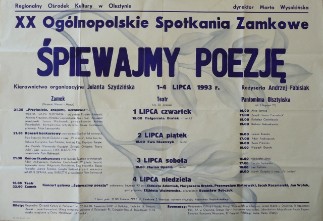 plakat wydarzenia 1993