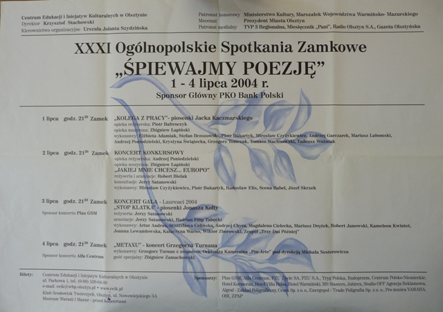 plakat wydarzenia 2004